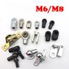 2 шт. Автомобильная газовая пружина, универсальный соединитель M6/M8, концевой фитинг, разъемы для замены, фиксированная/M6/M8, внутренняя/наружная резьба