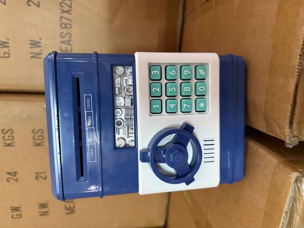 Детский мультяшный кодовый ящик копилка банкомат сейф шкаф музыкальный автоматический копилка для денег машина для внесения игрушки