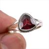Натуральный гранат драгоценный камень 925 пробы стерлингового серебра ювелирное кольцо размер 8.5 m5i99