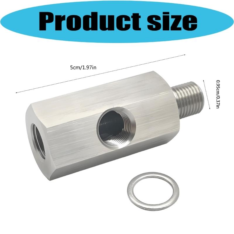 Адаптер давления масла с высоким расходом, двойные входы M10X1.0 и выход 1/8 NPT, герметичный инструмент для масляных соединений для улучшения масляных систем