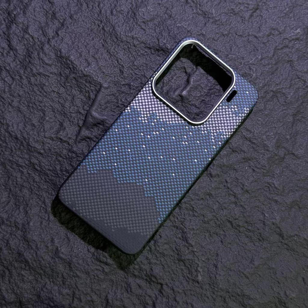 Чехол для телефона Xiaomi 15/15 Pro из ультратонкого арамидного волокна Kevlar Magnetic