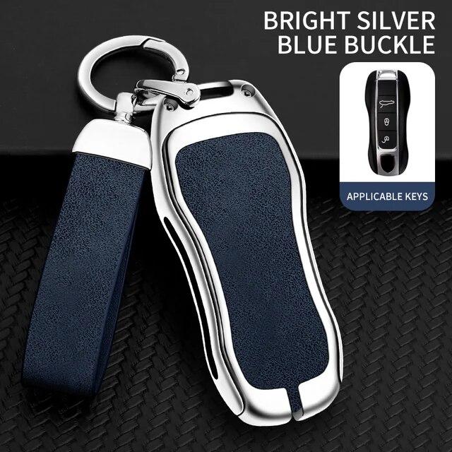 Чехол для дистанционного ключа автомобиля из цинкового сплава, брелок для Porsche Panamera Cayenne 971 911 9YA Macan Boxster, брелок для ключей, автомобильные аксессуары