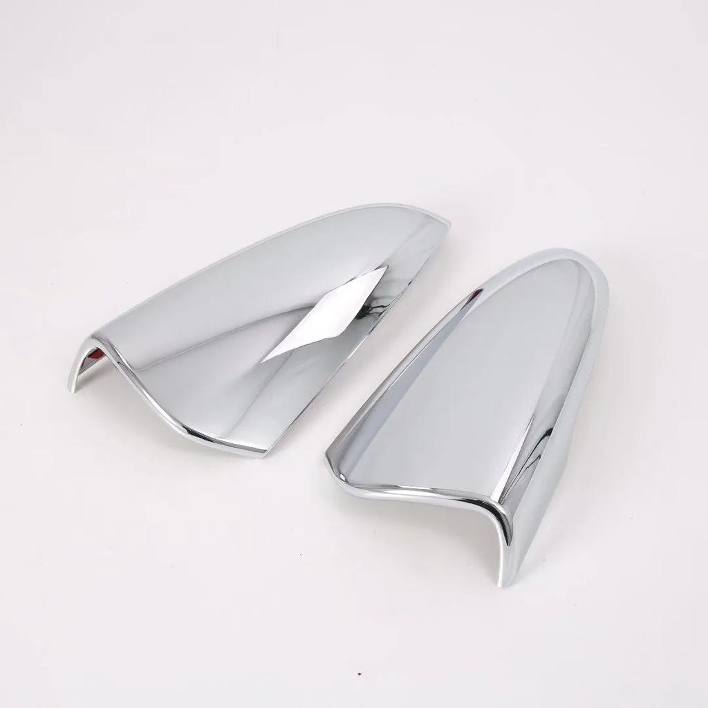 For Hyundai i20 i20N BAYON ABS Carbon Black Side Door Rearview Mirror Cover Trims Sticker Car Accessories