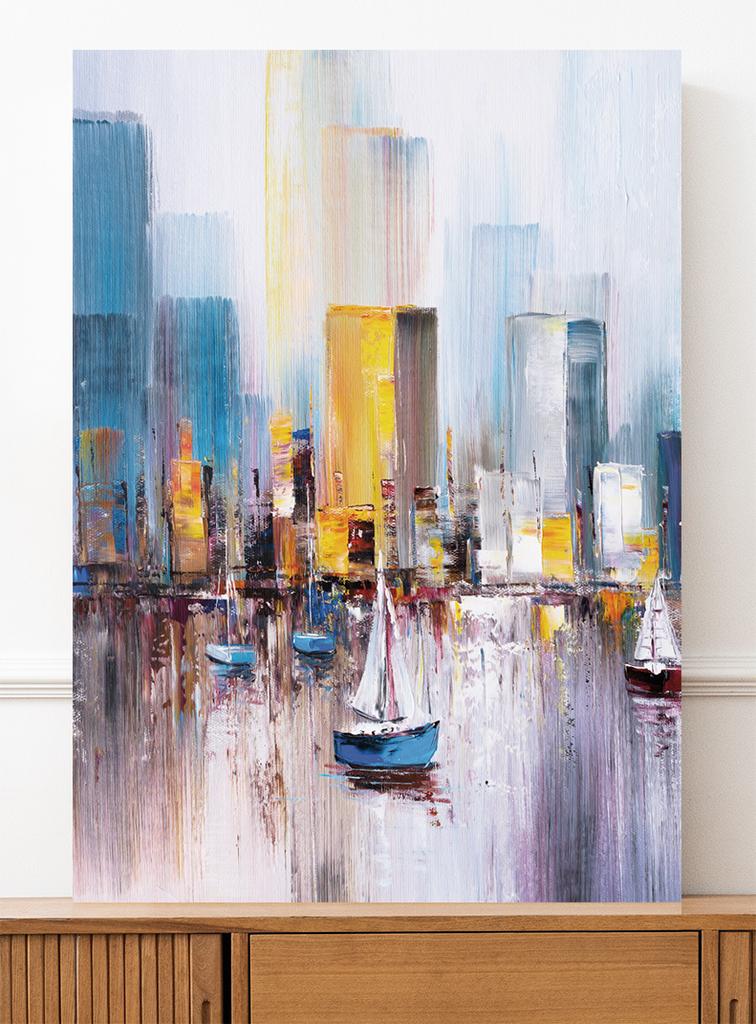 Poster Picture Sailboat Yacht Abstraction