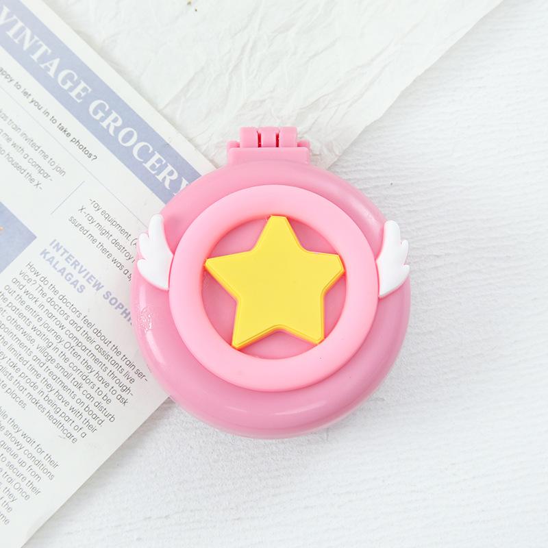 Симпатичные мини-складные гребни для волос с зеркалом, портативные для путешествий, массажная расческа для женщин и девочек, щетки для волос, аксессуары для укладки