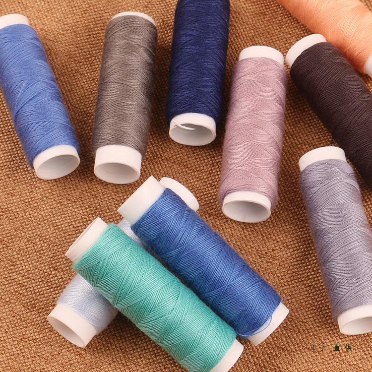 39-Color Sewing Thread Set with Needles – Hand Mending Spools in Black, White & More