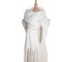 European and American Style Women's Solid Color Shawl Autumn Winter Long Tassel Scarf Thicken Warm Pashmina