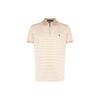 Polo Ss23 Поло с коротким рукавом и вышивкой логотипа в полоску для мужчин Поло Рубашки Светло-коричневый 710869567-004