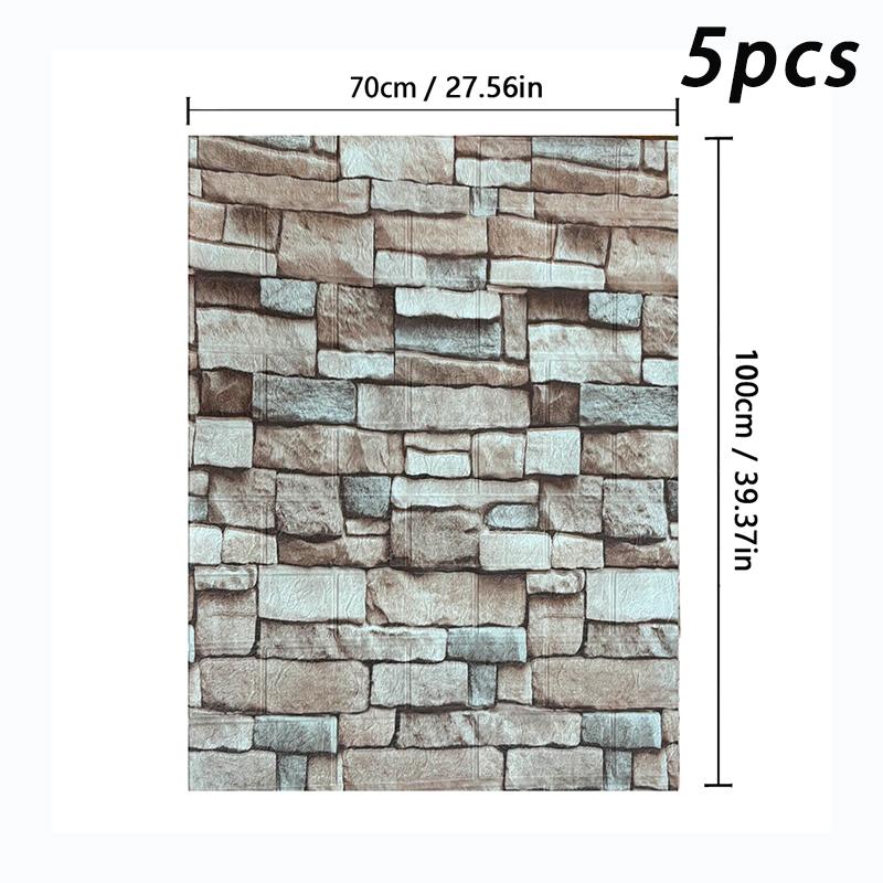 70x100 см Высококачественные Антикварные 3D Стеновые Панели Самоклеящаяся Наклейка на Стену Винтажная Декор Домашнего Интерьера