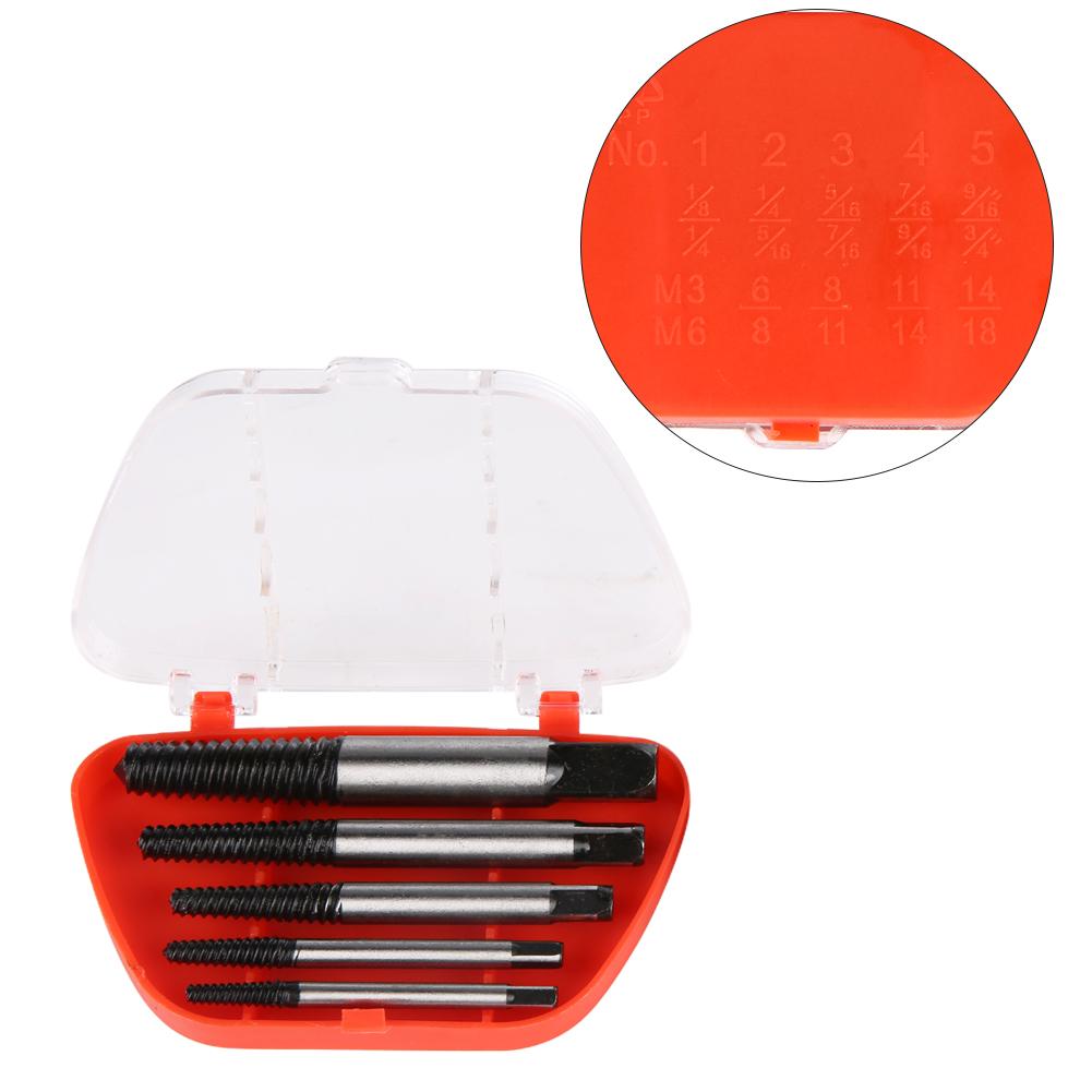 Трубопровод Сломанный Винт Экстрактор Поврежденный Болт Удалитель Инструмент для Извлечения 5 шт.