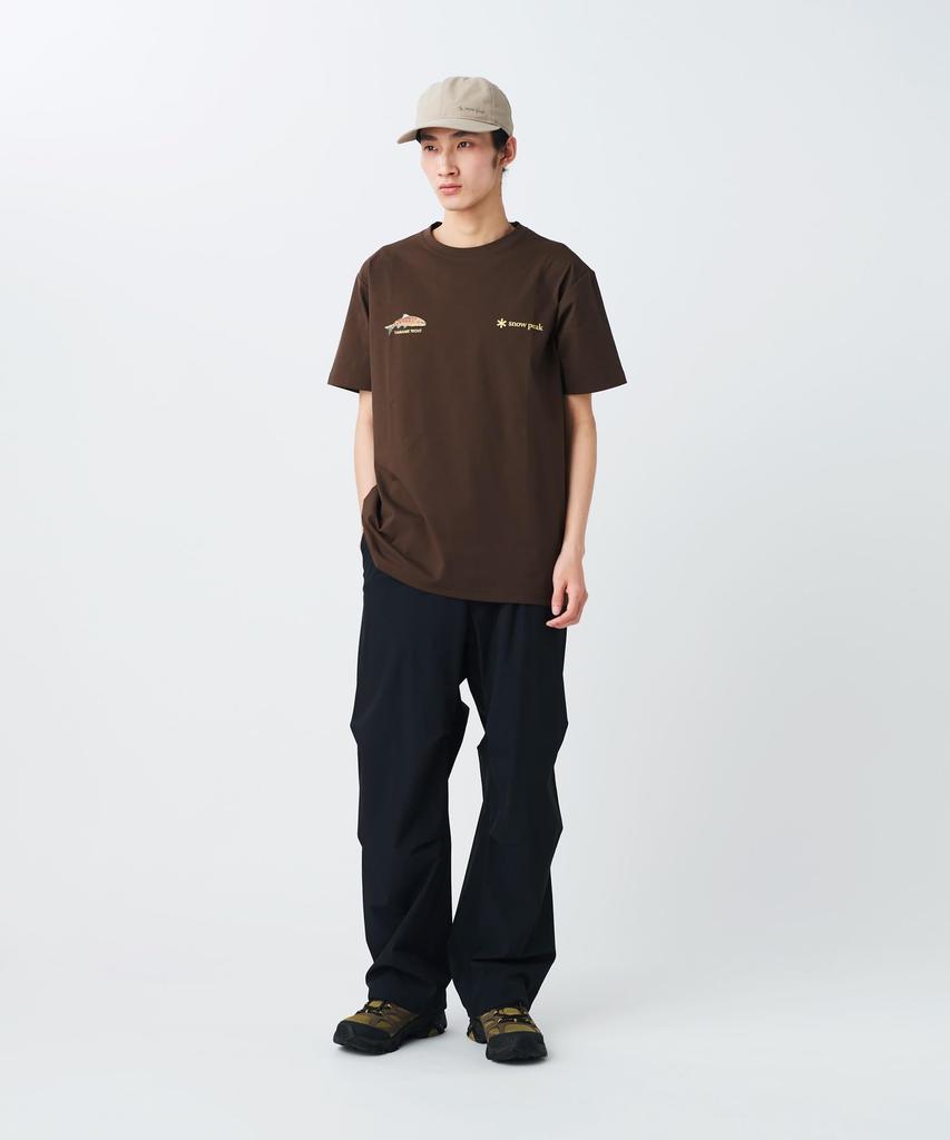 Футболка Northland Trout Dry Short M [Snow Peak] T-shirt TS-26SU008 Футболка, Рукав, Мужская/Женская, КОРИЧНЕВЫЙ,