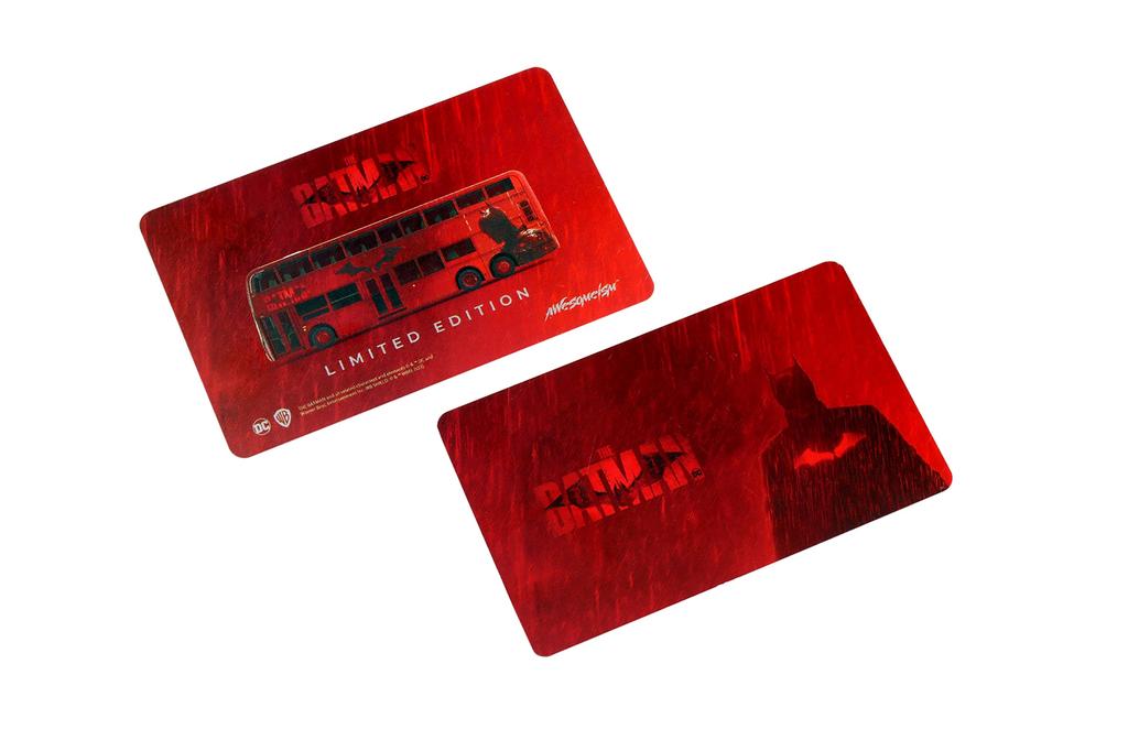 Литой мини-автомобиль Tiny City Enviro 500 MMC The Batman Double Decker Bus 1/110 12.8M "Бэтмен"