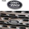 2pcs Fits Land Rover Grille Badge Tailgate Oval Badge Sticker, Fit Land Rover Range Rover Badge Nameplate (black)