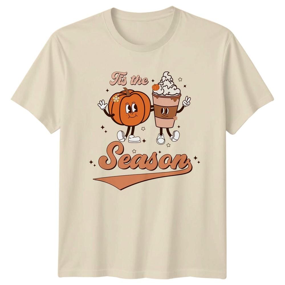 Tis The Season TShirt Pumpkin Spice Retro Fall Autumn Gift For Him And Her