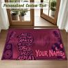 Crystal Velvet Square Rug Custom NameArctic Monkeys Pattern Non Slip Home Floor Decor Rug