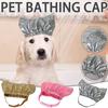 Pet Shower Cap Super Soft Elastic Band Waterproof Ultra-Light Easy-wearing Keep Ear Dry Non-woven
