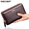 Men Wallets Coin Pocket Long Purse for Male Business Clutch Double Zipper Vintage Wallet