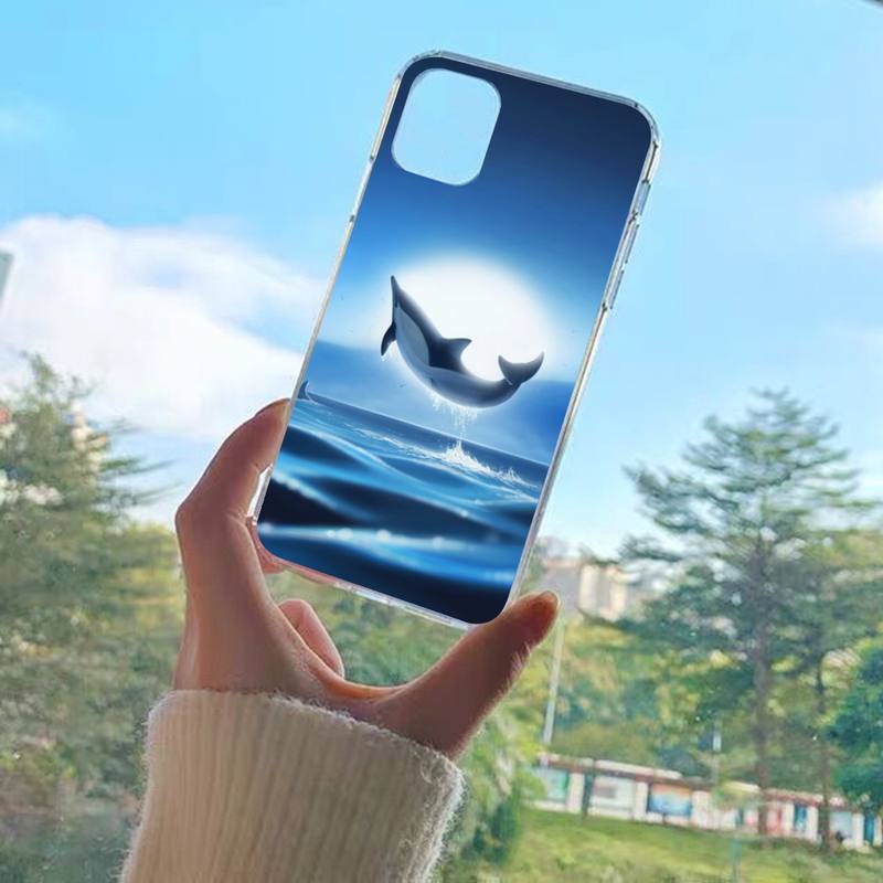 YNDFCNB чехол для телефона с изображением кита, рыбы, волны и моря для iPhone XR X XS Max 14 13 Pro Max 11 12 Mini 6 7 8 plus SE 2020, чехол с принтом