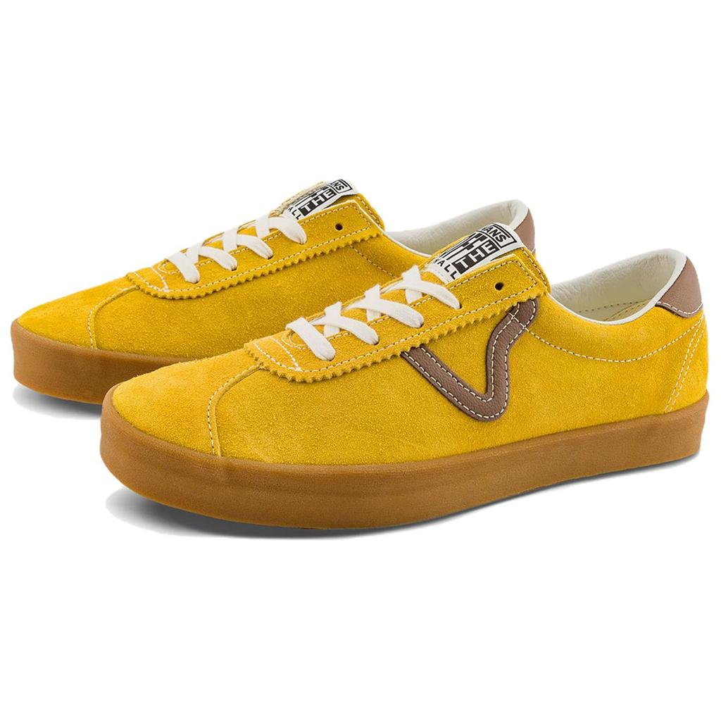 Vans Sport Low Comfortable Versatile Low-Top Skate Shoes Unisex Sneakers Mustard-Yellow VN000D6NZX7