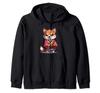 Japanese Dog Shiba Inu Samurai Yukata Zip Hoodie