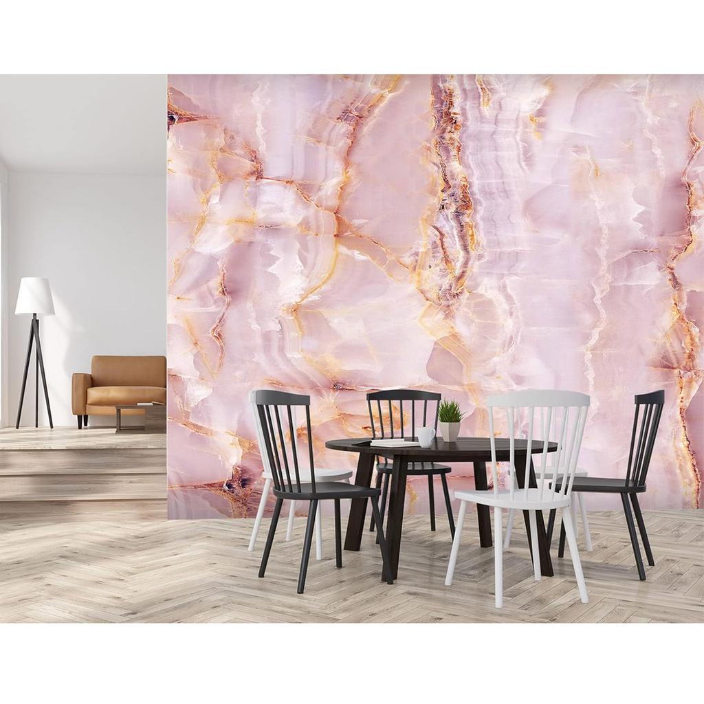Modern Pink Marbling Wall Paper 3d Marble Wall Mural Luxury Fashion Marble Mural Living Room Sofa Tv Background Wall Mural