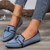 Women's Bowknot Flat Shoes Knitted Pointed Toe Casual Shoes Comfortable and Breathable