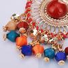 1 Pair Women Hook Earrings Colorful Ethnic Anti-deformed Bohemia Style Tassel Drop Earrings Female Jewelry