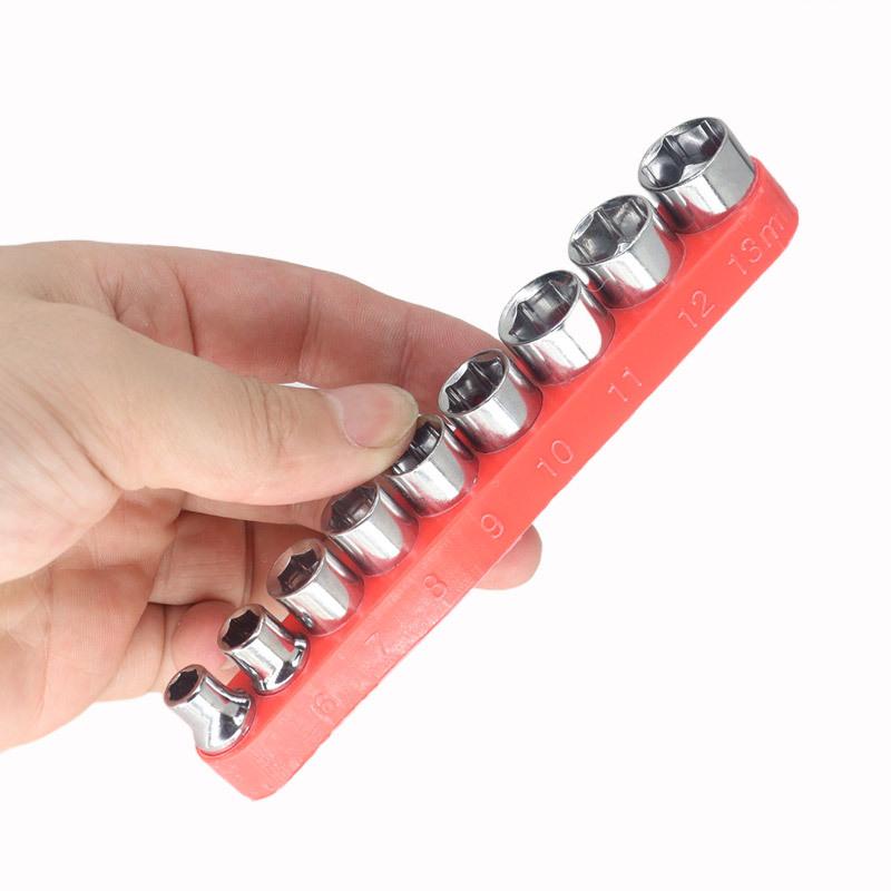 1 комплект/9 шт. 1/4 втулка Xiaofei, 9-предметный комбинированный набор принадлежностей для отверток и электродрелей, 5-13 мм, микроремонт, многофункциональный