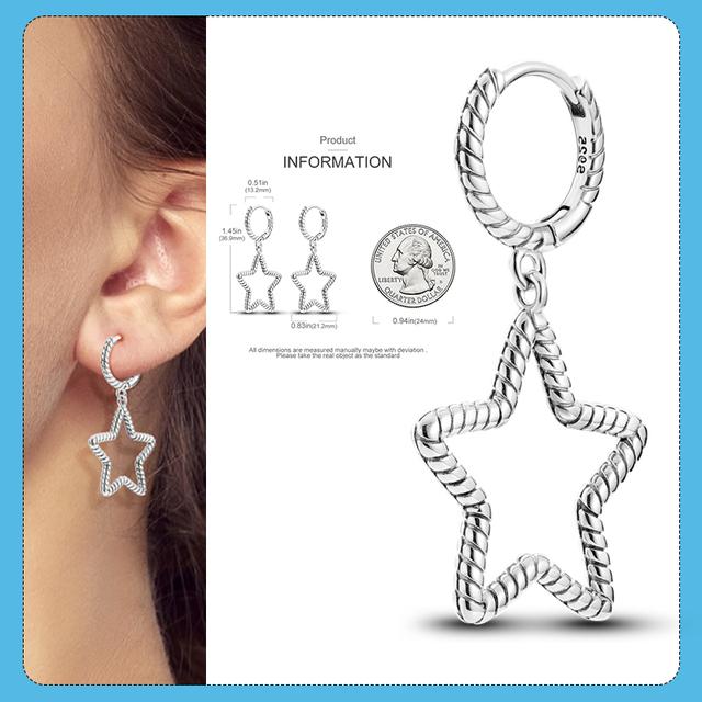 Новые цветные циркониевые перья художника, асимметричные серьги, серьги-кольца из серебра 925 пробы для подростков, ювелирные изделия для женщин