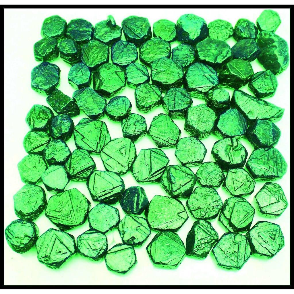 Lot Natural Green Emerald 250.1ct Uncut Rough Certified Loose Gemstones