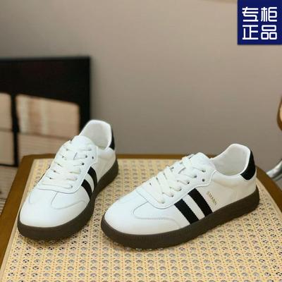 Простые повседневные моральные тренировочные туфли женские весенние новые на толстой подошве для маленьких ног модные универсальные спортивные