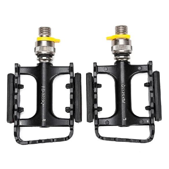 Road MTB Bike Quick Release Pedals Aluminum Alloy Bearing Folding Bike Safety Reflective Pedal Bicycle Part For Brompton