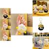 Cute Plush Yarn Hat Keychain Creative Cartoon Bag Pendant Gift For Parties