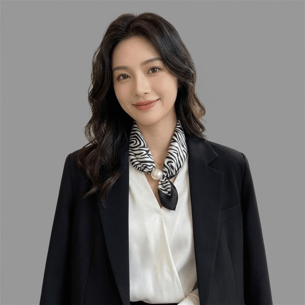 Pearl Buckle Neck Scarf Thin Neckerchief Fashion Silk Scarf Women