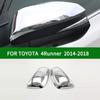 For TOYOTA 4Runner Pro Off TRD Road Premium 2014-2018 Rearview Mirror Cover Trim,  Chrome Silver Side Turn Signal Mirror