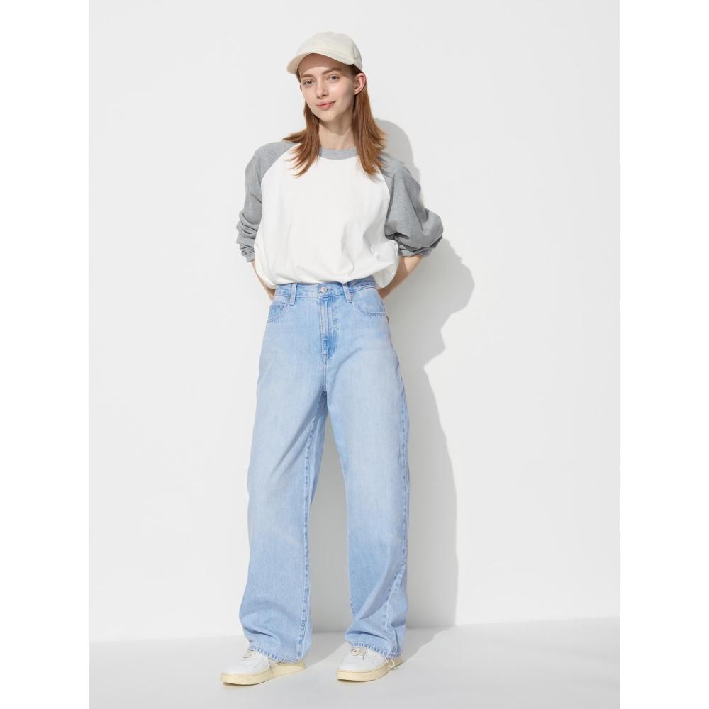 Uniqlo Широкие прямые джинсы