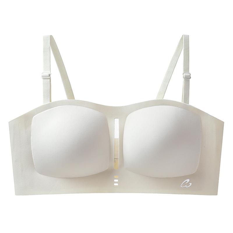 Strapless underwear, comfortable gathering, upper support, anti-sagging adjustment type, breast-closed breathable bra cover