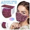 Трехслойная одноразовая пыленепроницаемая защитная маска с леопардовым принтом для взрослых