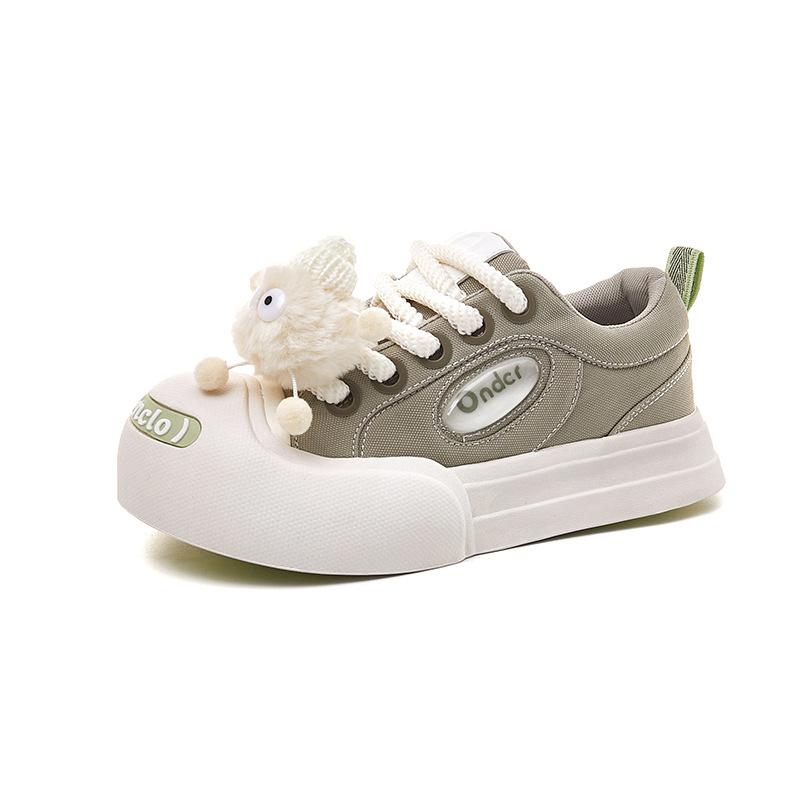 Canvas Platform Ugly Cute Big Head Shoes New Little White Shoes Couple Board Shoes Casual Shoes