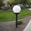 LED Solar Globe Powered Garden Light Waterproof for Yard  Patio  Landscape Cool White Solar Outdoor Light