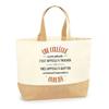Sac Cabas - PLANETEE - Une Collègue Aussi Géniale Oublier - Jute - Beige - Imprimé En France