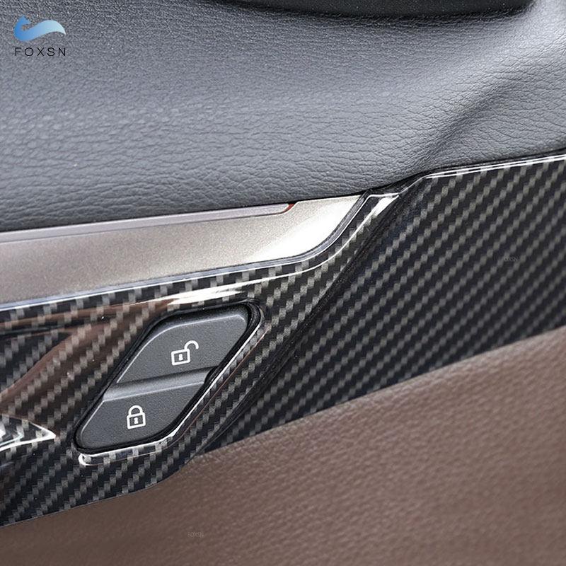 Для BMW X1 F48 X2 F47 2016 2017 2018 4 шт. Стайлинг автомобиля внутренняя дверная панель чаша крышка отделка наклейка