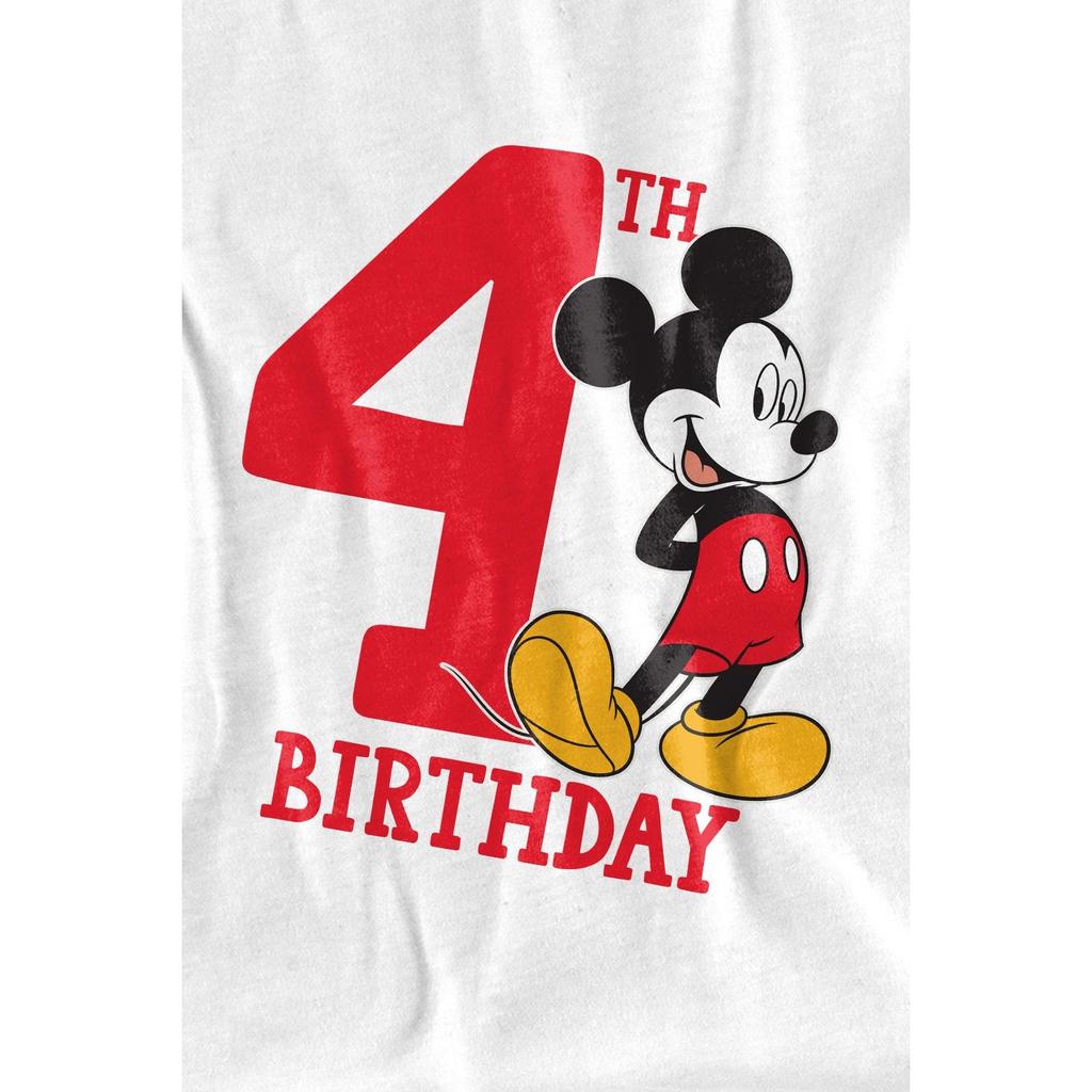 Disney Childrens/Kids Mickey Mouse 4th Birthday T-Shirt