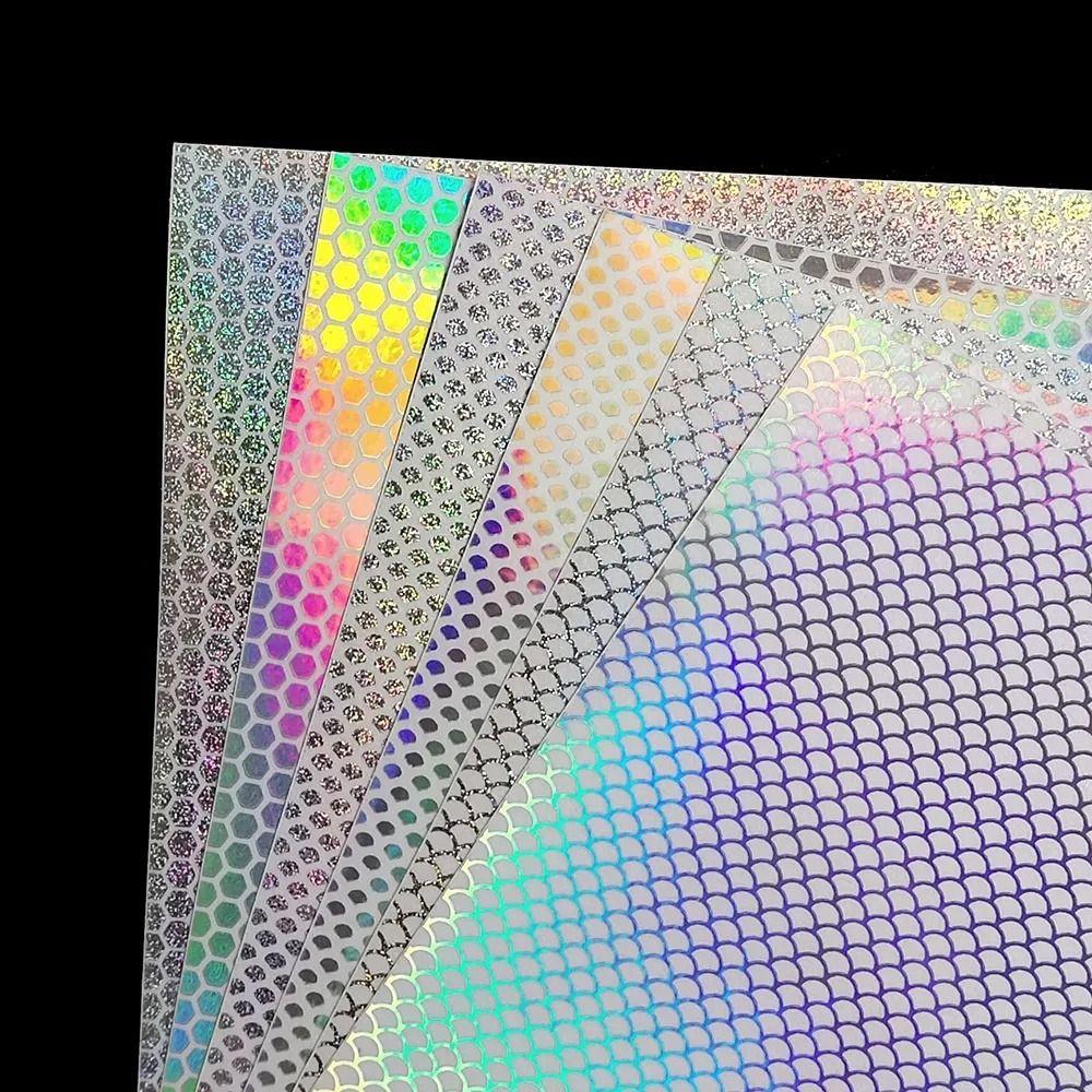 Серебряные лазерные наклейки на рыбью кожу Водонепроницаемая пленка для рыболовных приманок Наклейки на рыболовные приманки Жесткая приманка