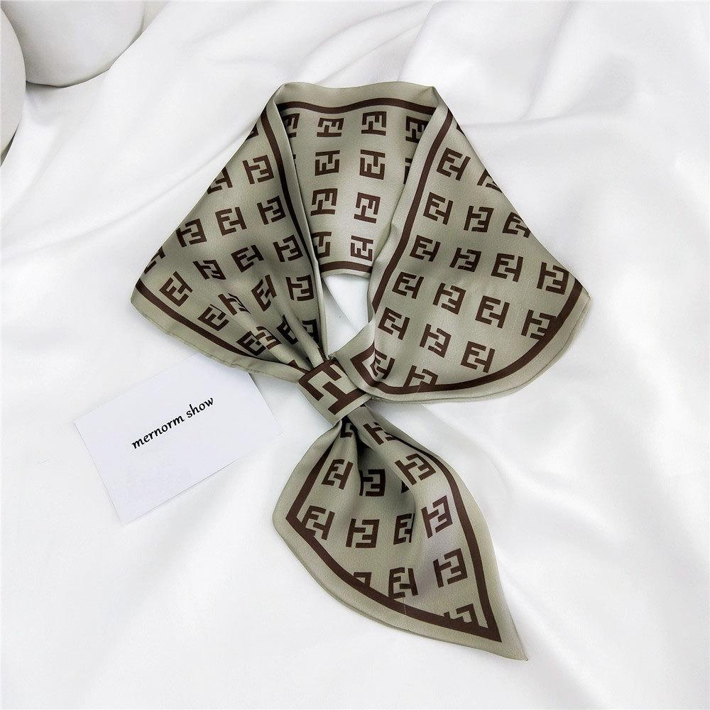 Новые шарфы Шелковые шарфы Женские весенние и осенние длинные декоративные профессиональные шарфы Летние тонкие стили в сочетании с рубашками Стильные