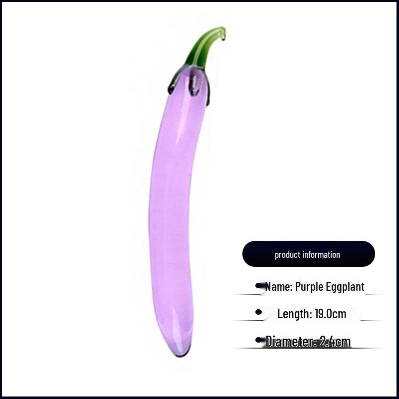 Семицветный хрустальный стеклянный дилдо-огурец для женской симуляции и эротического проникновения