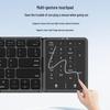 Складная Bluetooth-клавиатура с зарядкой Type-C, большим тачпадом и переключаемыми цифровыми клавишами