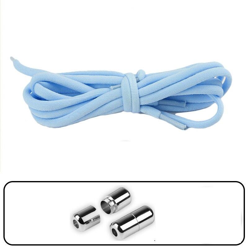 Unisex Shoelaces for Sneakers Semicircle Kids and Adult Shoelaces Without Ties Quick Lazy Metal Lock Laces