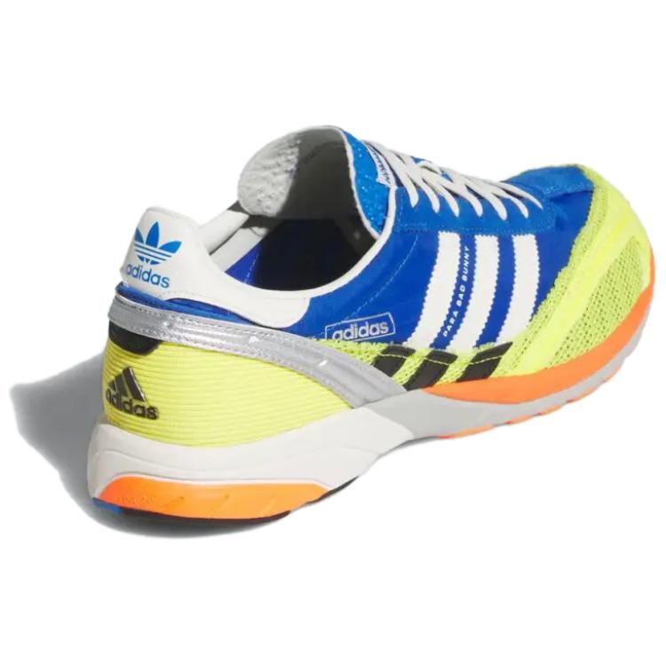 Bad Bunny x adidas Adizero SL72 Активные Унисекс Кроссовки Синий Основной Белый Шокирующий Желтый JQ8757