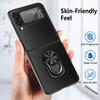 Удобный кожаный чехол с кольцом на палец для Samsung Galaxy Z Flip 4 5g Flip4 Flip3 Flip 3 противоударный чехол-подставка Funda